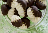 Decadent Dark Chocolate Dipped Cream Cheese Mints