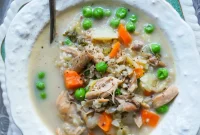 Effortless Creamy Turkey and Chicken Rice Soup