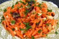 Vibrant Carrot Feta and Olive Salad