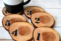 Numbered Tree Slice Coasters Made Easy
