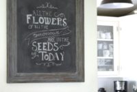 DIY Weathered Chalkboard from an Upcycled Photo Frame