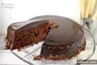 Indulgent Dark Chocolate Spelt Cake with Mocha Ganache