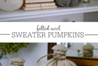 Transform Thrifted Sweaters into Felt Wool Pumpkins