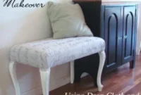 French Bench Reimagined: Drop Cloth and Sharpie Magic