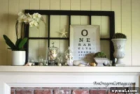 A Summer Mantel Vision: Eye Charts and Natural Touches