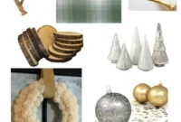 Festive Fusion: Green Plaid, Earthy Tones, Glimmering Gold and Silver