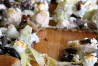Greek Style Chicken Pesto Pizza