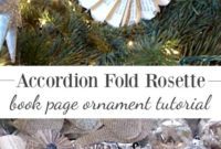 Paper Petals: Accordion Rosette Tutorial from Book Pages