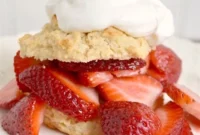 Crispy Drop Biscuit Strawberry Shortcake