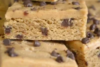 Whole Grain Peanut Butter Chocolate Chip Blondies