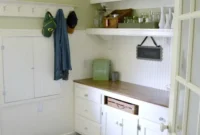 DIY Beadboard Faux Double Door Electrical Panel Cover