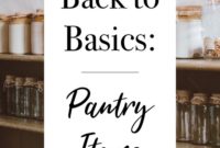 Crafting Your Own Pantry Staples