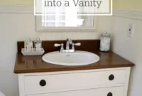 Upcycle a Dresser into a Beautiful Vanity