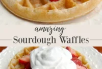 Irresistible Whole Wheat Sourdough Waffles