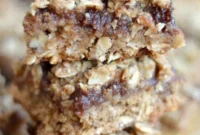 Rustic Apple Butter Oat Bars