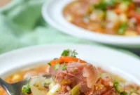 Easy Ham Bone Soup with Beans and Vegetables: Crockpot, Instant Pot, or Stovetop