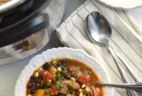 Hearty Black Bean and Sausage Soup for Slow Cooker and Instant Pot