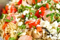 Quick 30-Minute Mediterranean Shrimp Orzo