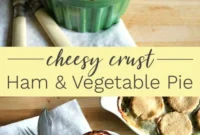 Savory Cheesy Crust Ham Pie from Leftover Ham