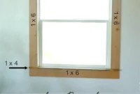 Easy DIY Farmhouse Window Trim