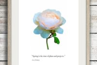 Beautiful Floral Watercolor Garden Quotes Free Printable Wall Art