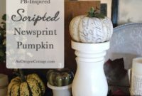 Newspaper Decoupage Pumpkin Craft