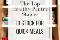 Quick Healthy Meals Made Easy 17 Pantry Staples 55 Recipes And Printable Pantry Checklist