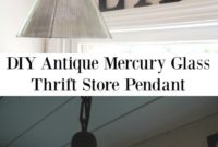 Shimmering DIY Mercury Glass Pendant: Craft Your Own