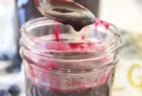 Homemade Maple Blueberry Syrup Easily Canned or Frozen