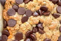 Chewy Peanut Butter Chocolate Chip Oatmeal Bars