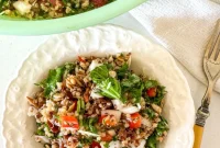 Zesty Lemon and Parmesan Kale Quinoa Salad