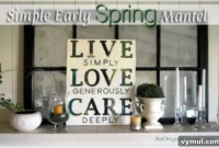 A Breath of Spring Mantel