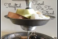 Thrift Store Pie Tins Get a Tiered Makeover