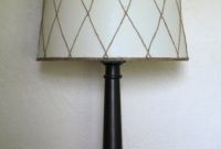 Diamond Weave Twine Drum Shade