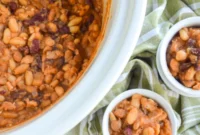 Slow Cooker Honey Baked Beans with Maple Variation