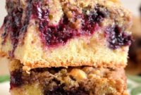 Farmhouse Blackberry Crumb Squares