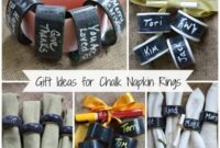 DIY Chalkboard Napkin Rings from Thrifted Treasures