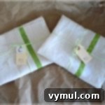 DIY Painted Linen Tea Towels - An Oregon Cottage