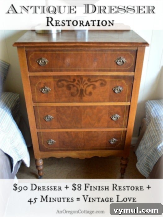 Easily Restored Antique Dresser - An Oregon Cottage