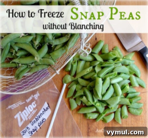 How to Freeze Snap Peas Without Blanching - An essential preserving guide for garden-fresh vegetables.