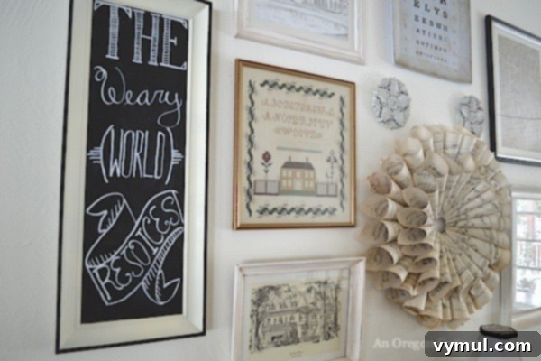 Kendin Yap Restoration Hardware Stili Kara Tahta Duvar Panosu 3 Christmas Gallery Wall Sign - An Oregon Cottage