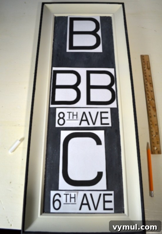 Kendin Yap Restoration Hardware Stili Kara Tahta Duvar Panosu 6 Fonts for RH Chalkboard Subway Sign - An Oregon Cottage