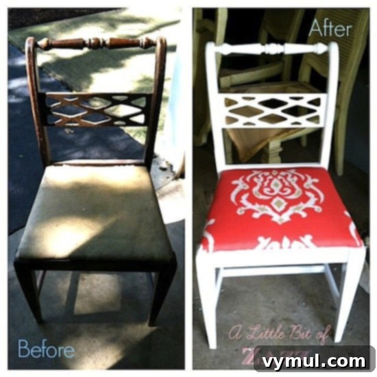 21 Genius Thrift Store Makeovers 20 Thrifted Chair Makeover - A Little Bit of Zazz