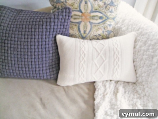 21 Genius Thrift Store Makeovers 9 Thrifted Sweater Pillow - Sunshine and Sawdust