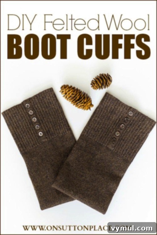 21 Genius Thrift Store Makeovers 10 Felted Boot Cuffs From Old Sweater - On Sutton Place