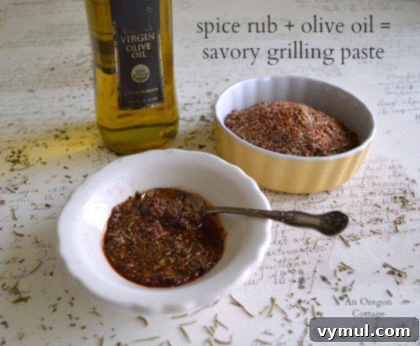 Mediterranean Spice Rub and Olive Oil Makes a Grilling Paste - An Oregon Cottage