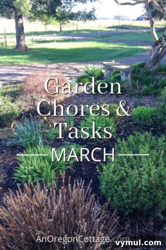 garden chores for March title