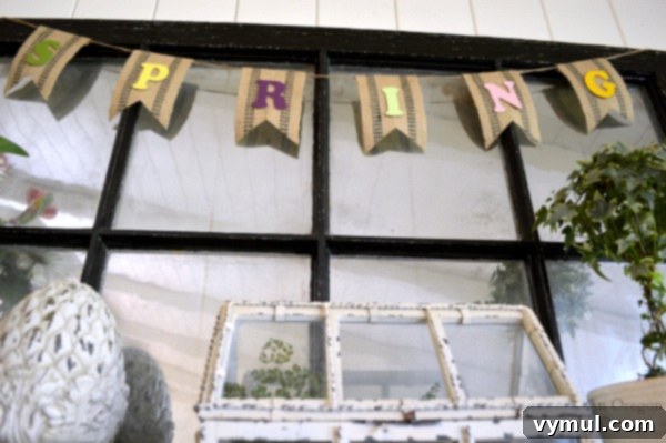 Curated Spring Display 3 Eclectic Spring Mantel Banner - An Oregon Cottage
