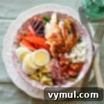 Simple Speedy Chefs Salad 5 bowl of chef's salad above