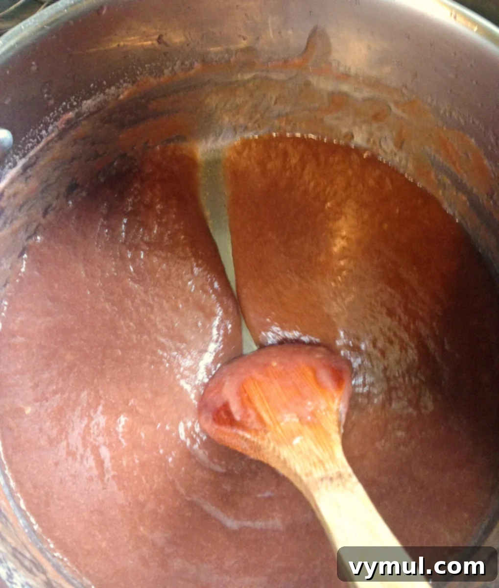 Effortless Three-Ingredient Rhubarb Honey Lemon Butter 6 rhubarb mixture in pot after 2 hours